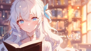 治愈图书馆少女
