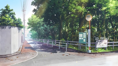 唯美治愈街道路口