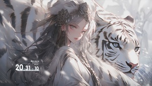 女孩与老虎