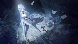 夜晚月光少女