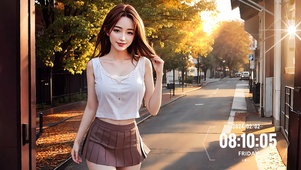 画中美女