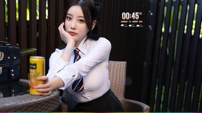 衬衫制服美女-超高清