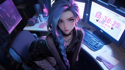 时尚电竞女孩金克斯