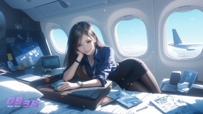 她的微笑像是一首轻柔的乐曲