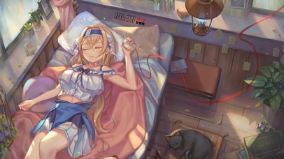 睡梦中的美少女