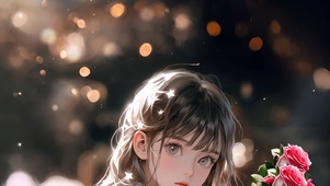 一眼万年治愈女孩心想事成壁纸