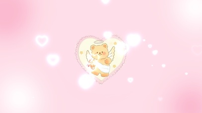 满屏爱心奶油熊