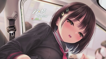 唯美车里的美少女