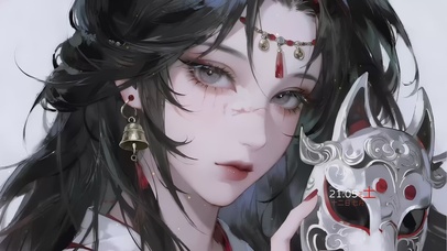 暗黑鬼面具女孩