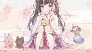 樱花少女和她的小动物们 