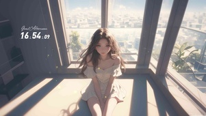 仿佛一抹轻风就能打破她的静谧