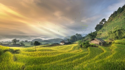 唯美治愈草原木屋
