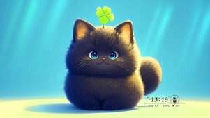 小煤球黑猫