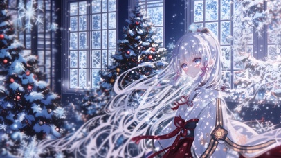 雪墨壁纸丨神里绫华丨绵绵飘雪丨