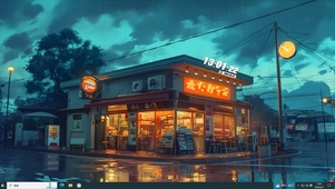 雨夜便利店