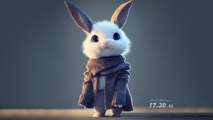 冬天的小兔子