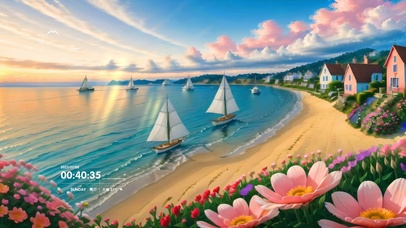 唯美海湾景色