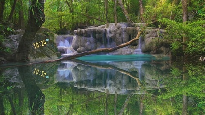 4k护眼森林溪流