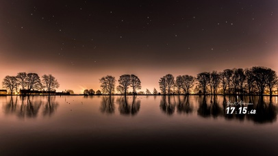 宁静晚霞雁归来