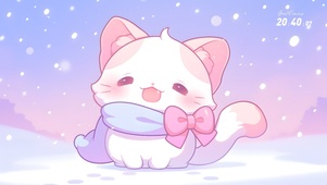 雪中猫咪