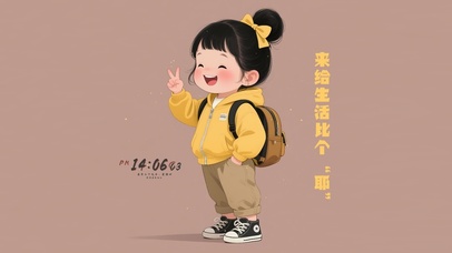 来给生活比个耶