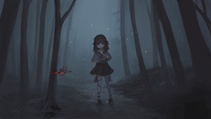 夜空森林少女