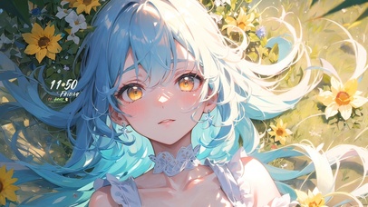 4K清纯可爱插画女孩