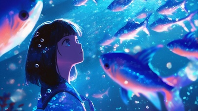 海底世界 美少女