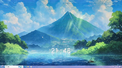 护眼绿色海景-桌面主题