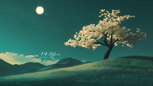夜晚明月
