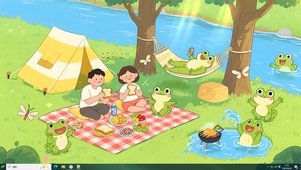 秋游露营野餐