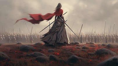 【4K】古风战场飒气背影