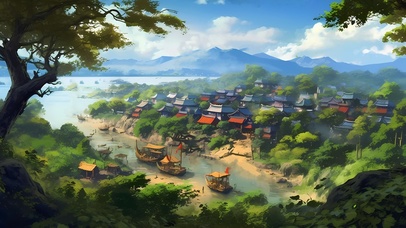 绿色森林大地