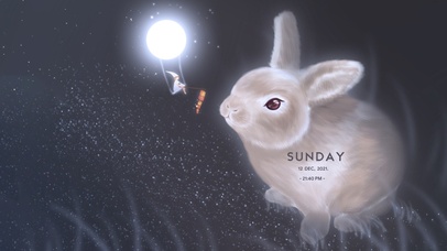 唯美治愈星空兔子