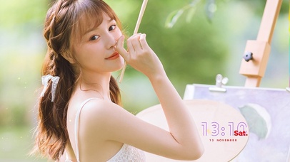 清纯可爱女画师