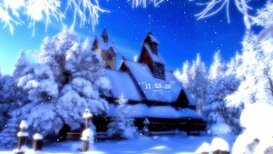 冬日雪屋