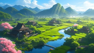 青山鸟鸣乡村