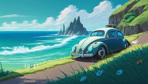 浪漫海边