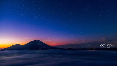 4k 治愈唯美夜空流星雨