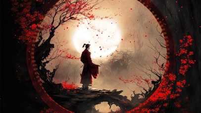 黑红-独木桥上的面具人