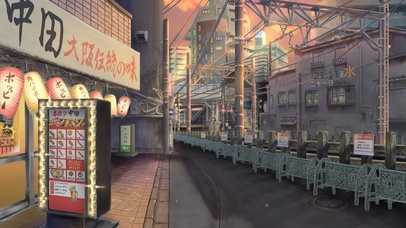 日式黄昏城市街道