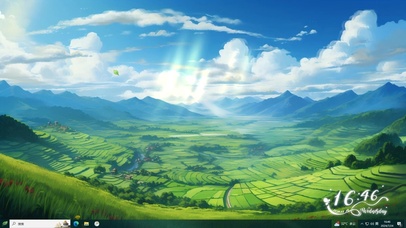 山谷  梯田   绿色 