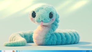 毛绒小青蛇，可爱每一天