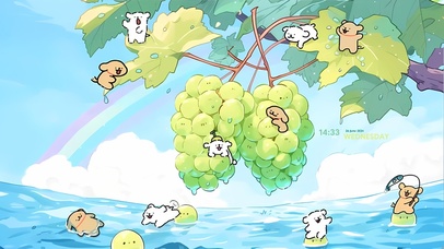 小可爱摘葡萄（绿色版）