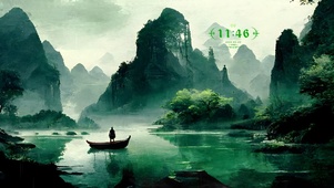 护眼 桂林山水