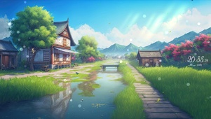 路边小溪