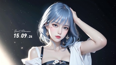 纯欲短发可爱女生