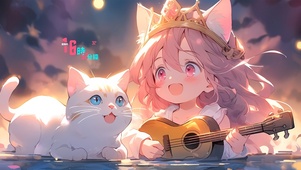 可爱吉他少女