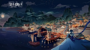 #原神#璃月港夜景#魈