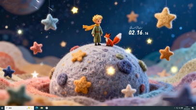 小王子和小狐狸 毛毡风